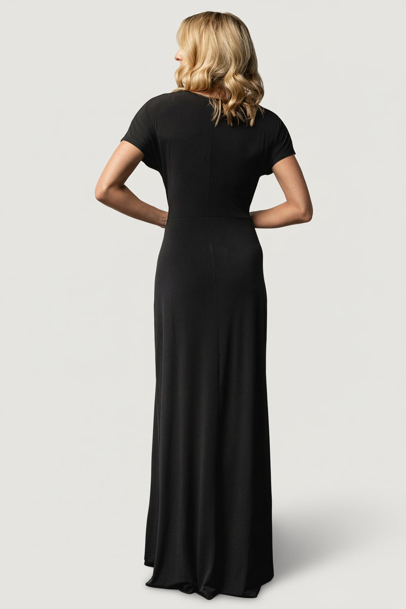 Annaeli Cross Front Maxi Dress | Baltic Born Black