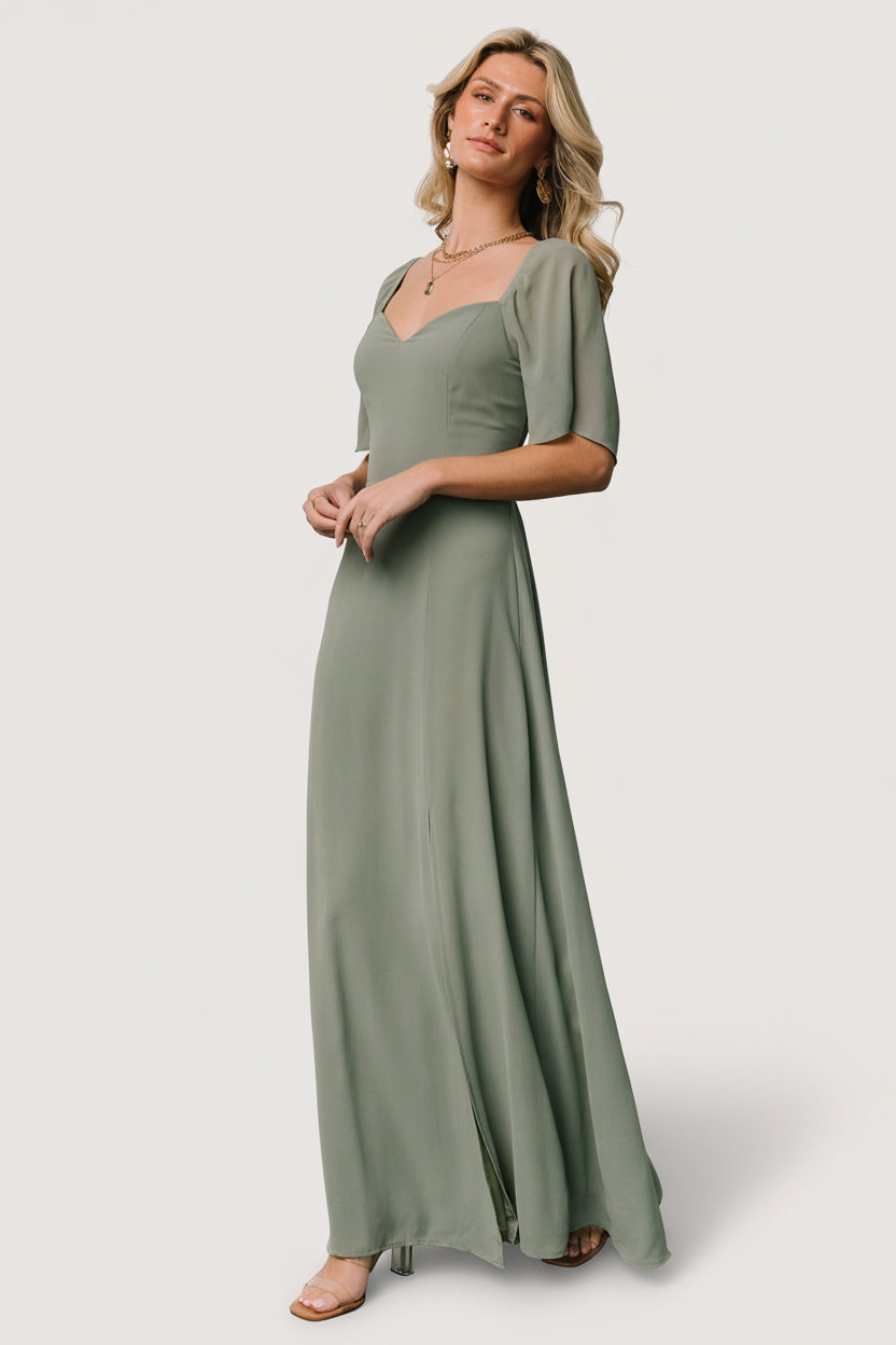 Sierra Sweetheart Maxi Dress | Baltic Born Eucalyptus