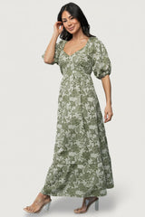Giuliana Dress | Baltic Born Green Print