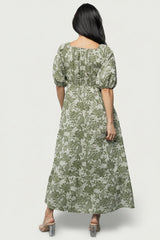 Giuliana Dress | Baltic Born Green Print
