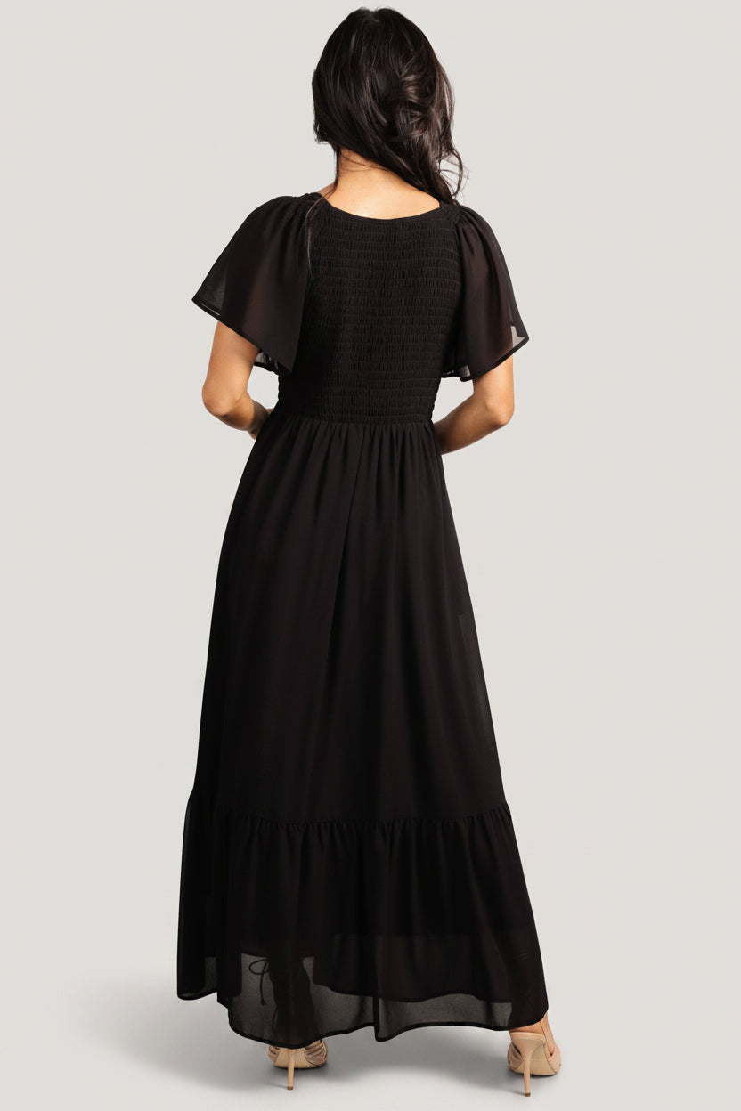 Monica Smocked Dress | Baltic Born Black