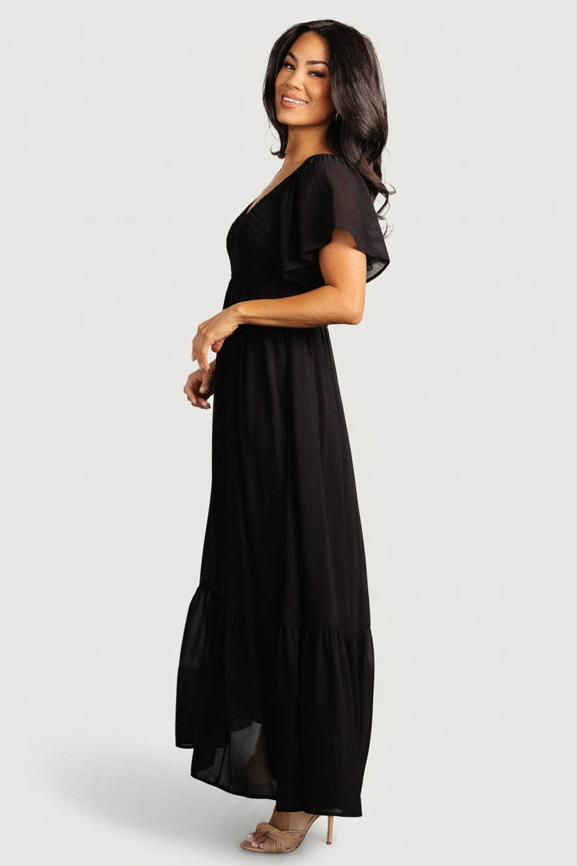 Monica Smocked Dress | Baltic Born Black