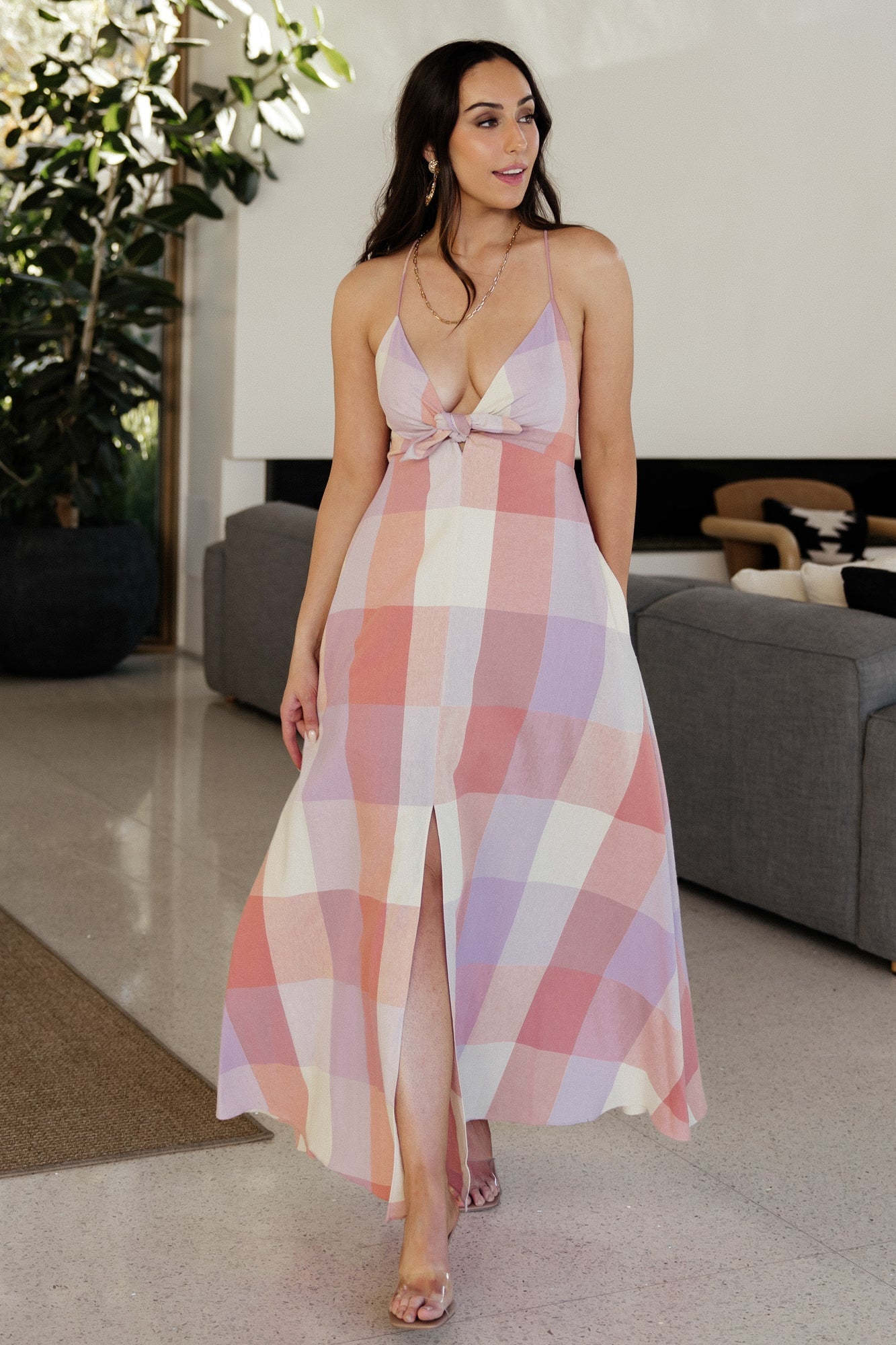 Ally Maxi Dress | Baltic Born Lavender + Coral Multi