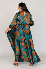 Paula Satin Maxi Dress | Baltic Born Jade Multi