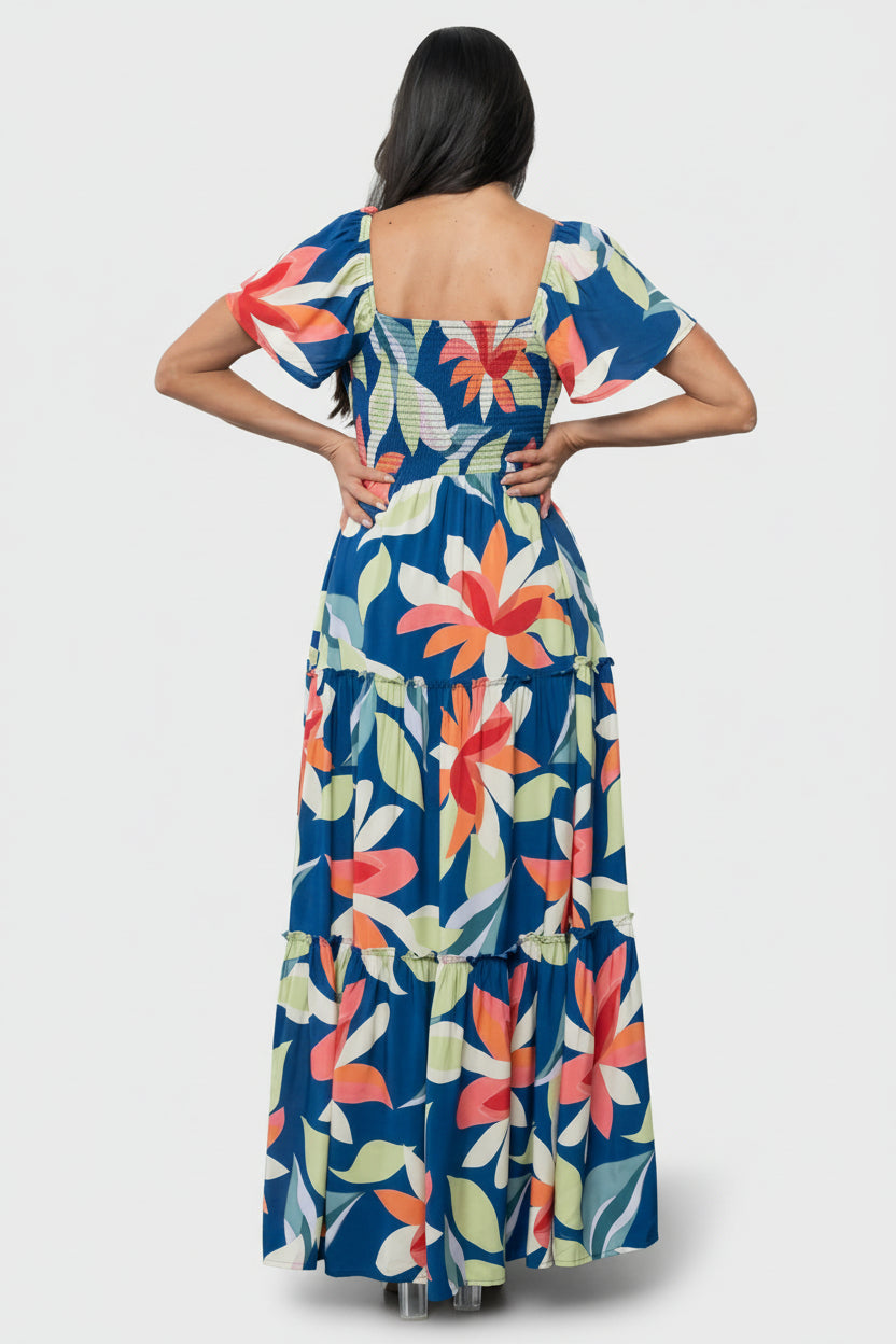 Samira Maxi Dress | Baltic Born Navy Multi Floral