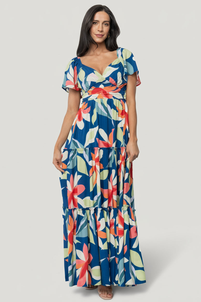 Samira Maxi Dress | Baltic Born Navy Multi Floral