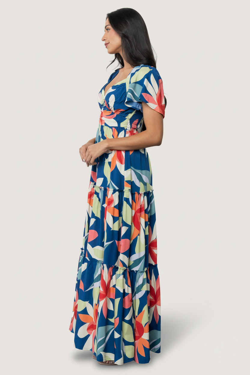 Samira Maxi Dress | Baltic Born Navy Multi Floral