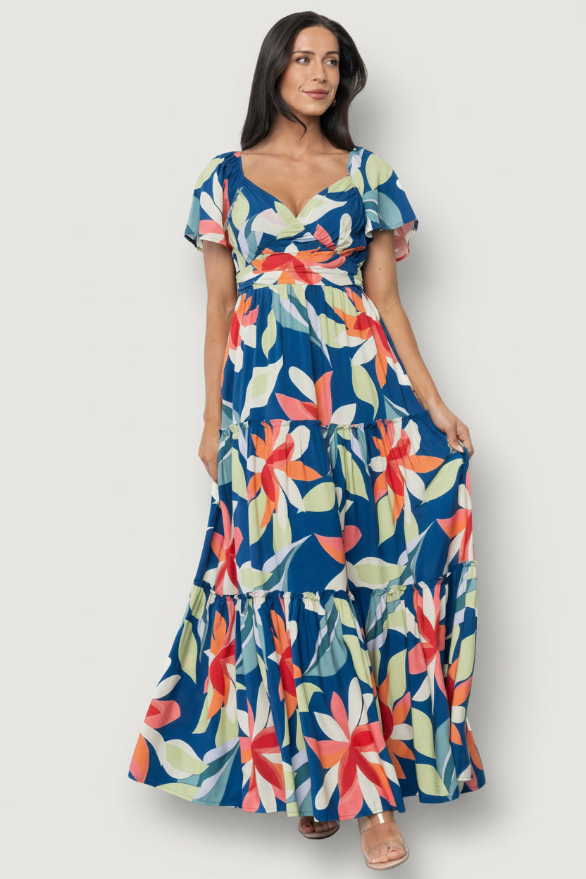 Samira Maxi Dress | Baltic Born Navy Multi Floral