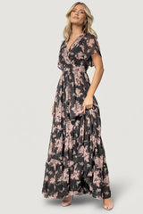 Katherine Maxi Dress | Baltic Born Black + Blush Floral