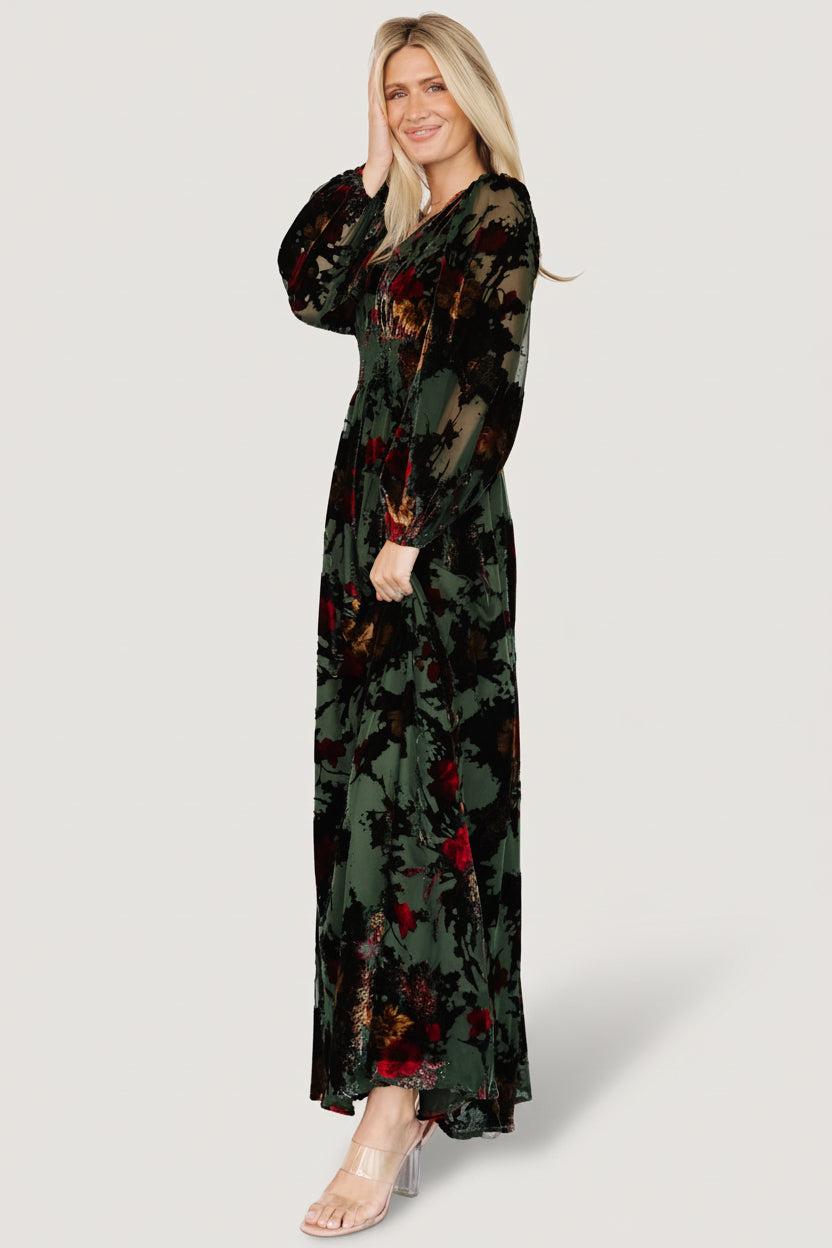 Mikla Maxi Dress | Baltic Born Wintergreen Multi