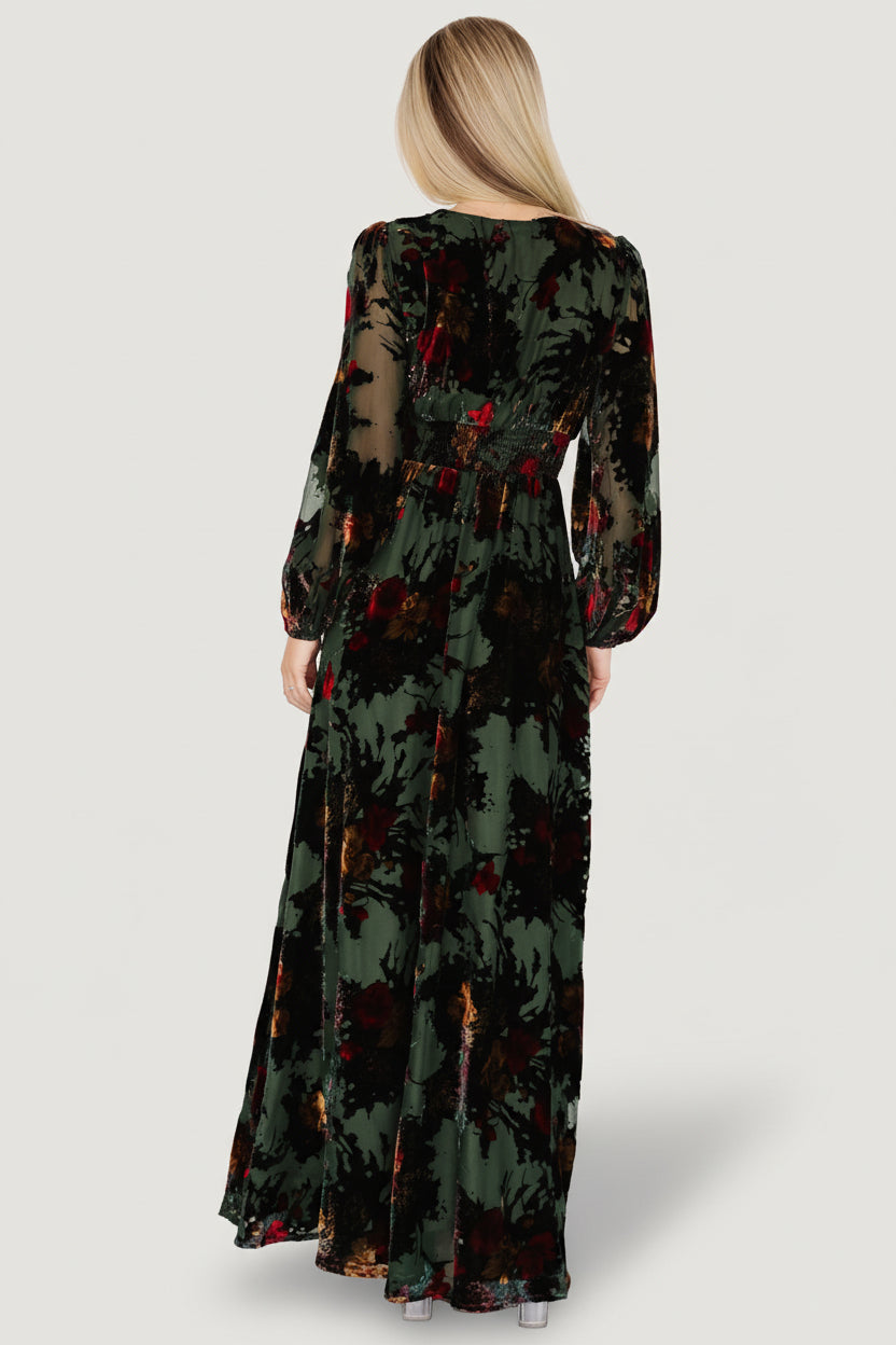Mikla Maxi Dress | Baltic Born Wintergreen Multi