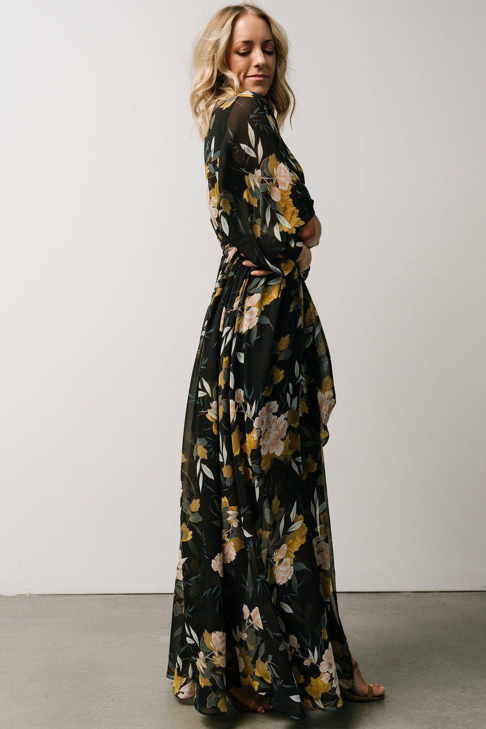 Kia Kimono Maxi Dress | Baltic Born Midnight Floral