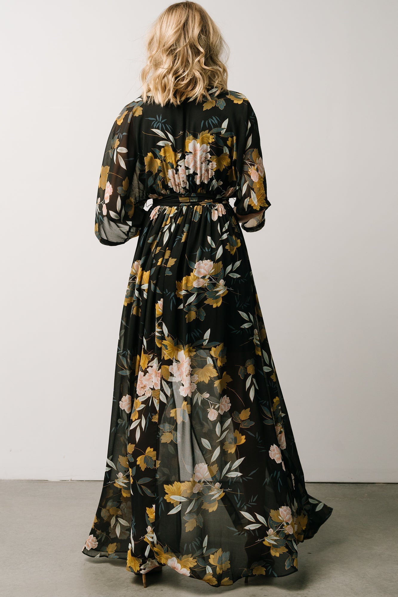 Kia Kimono Maxi Dress | Baltic Born Midnight Floral