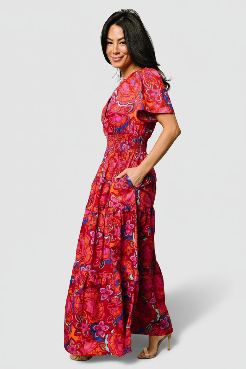 Palmer Tiered Maxi Dress | Baltic Born Multi Floral