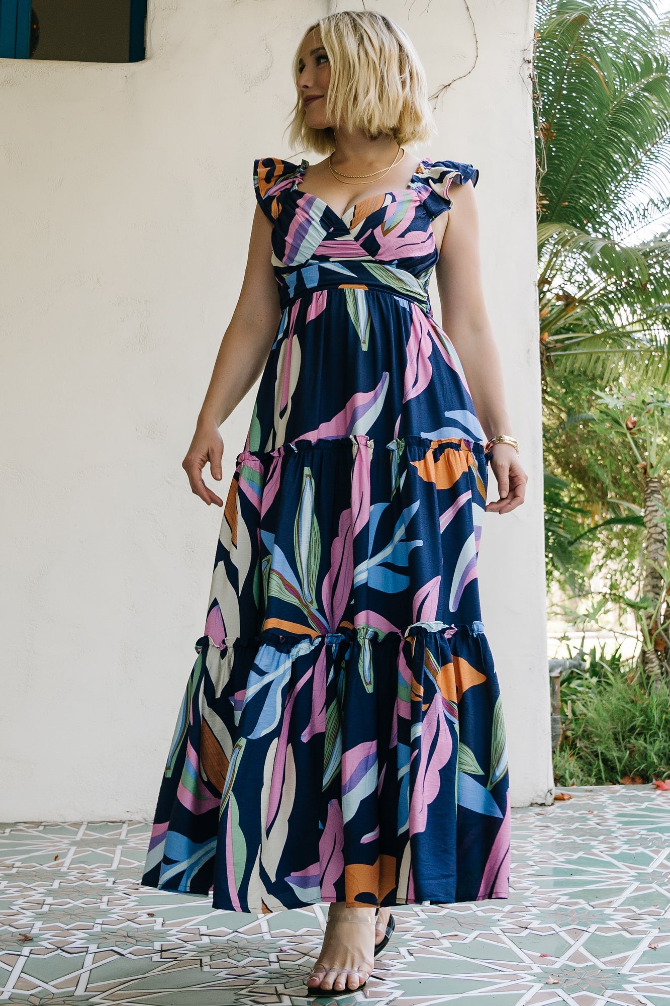 Mercedes Maxi Dress | Baltic Born Tropical Navy Multi