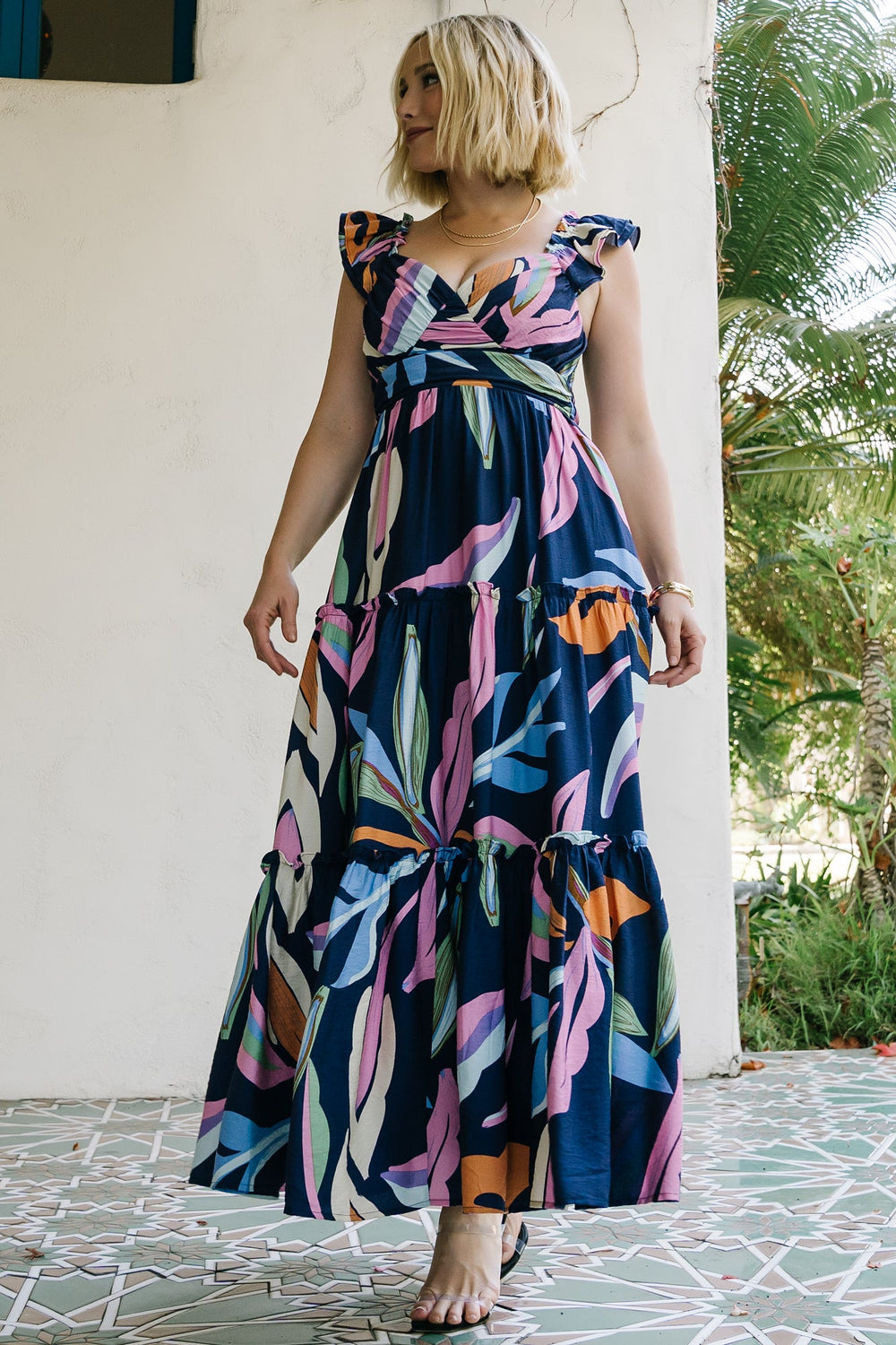 Mercedes Maxi Dress | Baltic Born Tropical Navy Multi