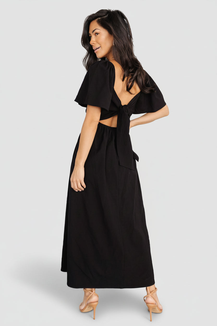 Indie Back Tie Dress | Baltic Born Black