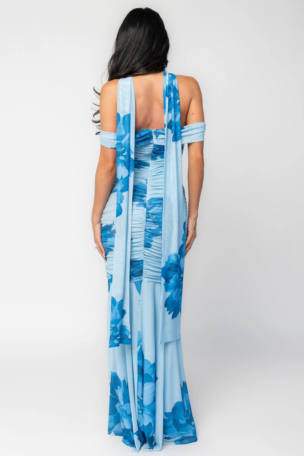 Bellina Off Shoulder Maxi Dress | Baltic Born Blue