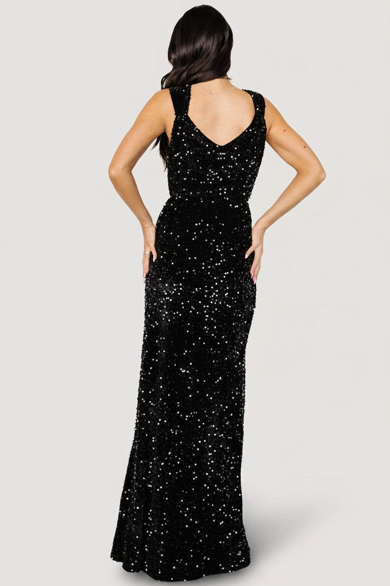 Monroe Sequin Gown | Baltic Born Black