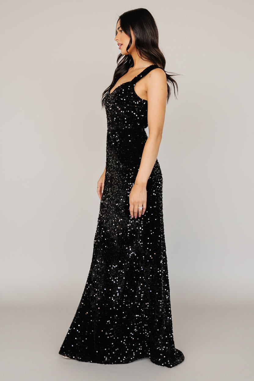Monroe Sequin Gown | Baltic Born Black
