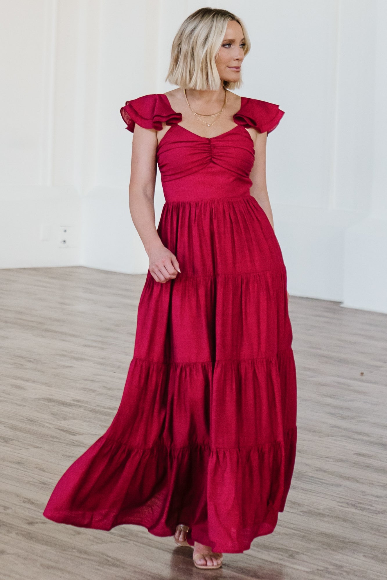 Vivianne Maxi Dress | Baltic Born Deep Red