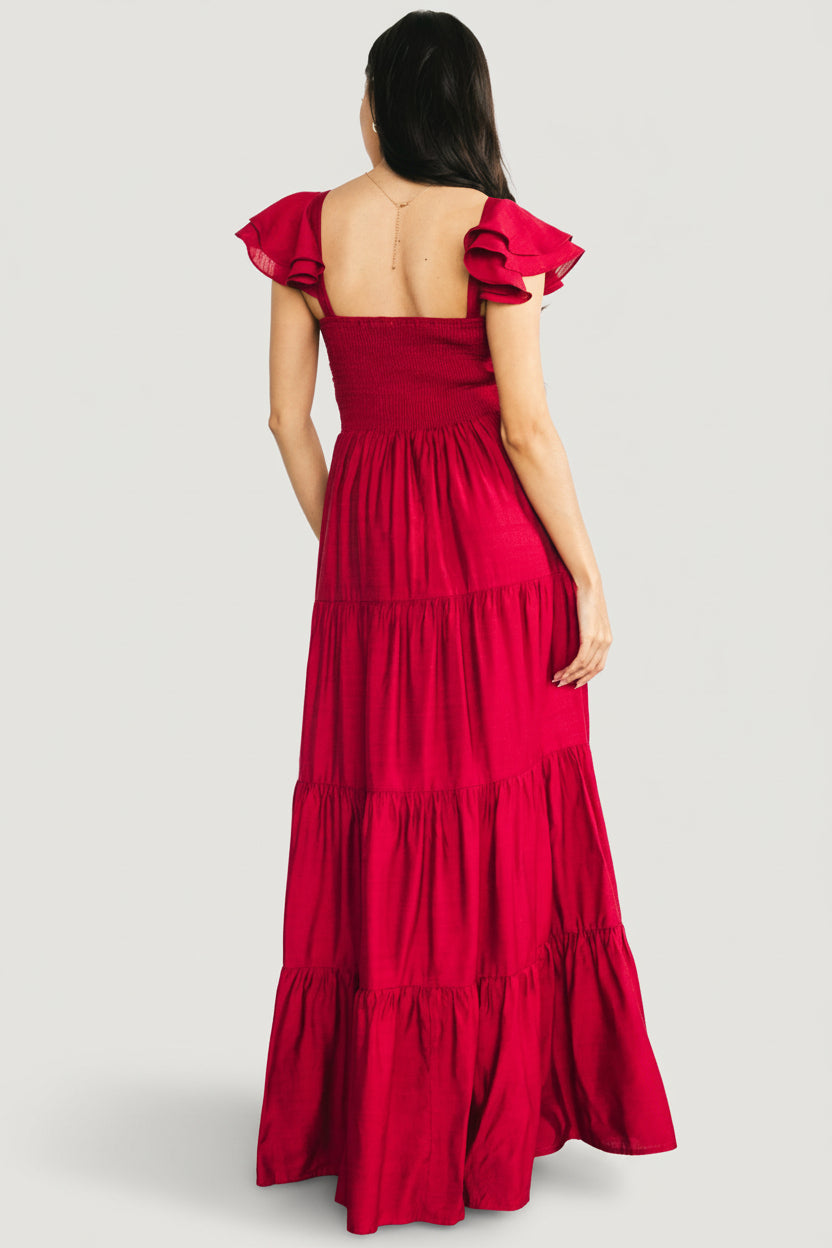 Vivianne Maxi Dress | Baltic Born Deep Red