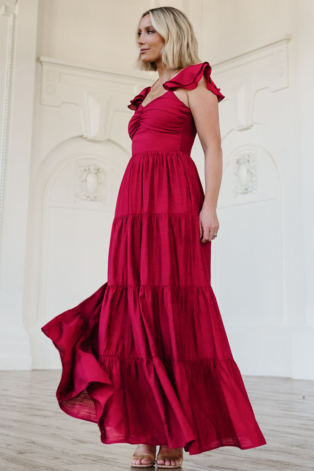 Vivianne Maxi Dress | Baltic Born Deep Red