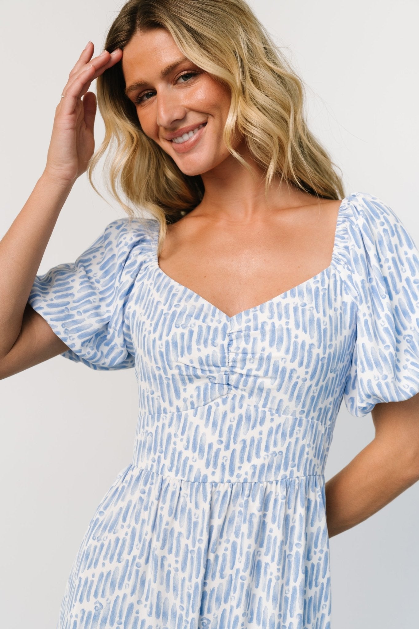 Durban Maxi Dress | Baltic Born Dusty Blue Print