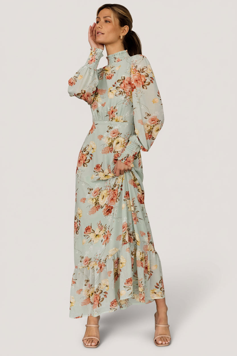Luciana Maxi Dress | Baltic Born Sage Multi