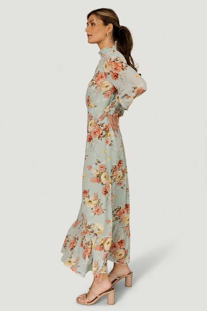Luciana Maxi Dress | Baltic Born Sage Multi