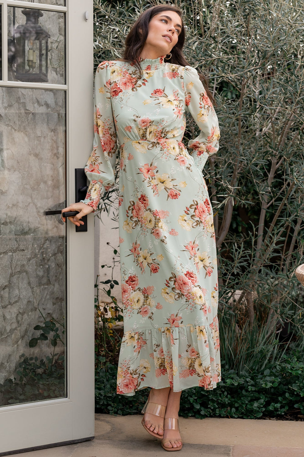 Luciana Maxi Dress | Baltic Born Sage Multi