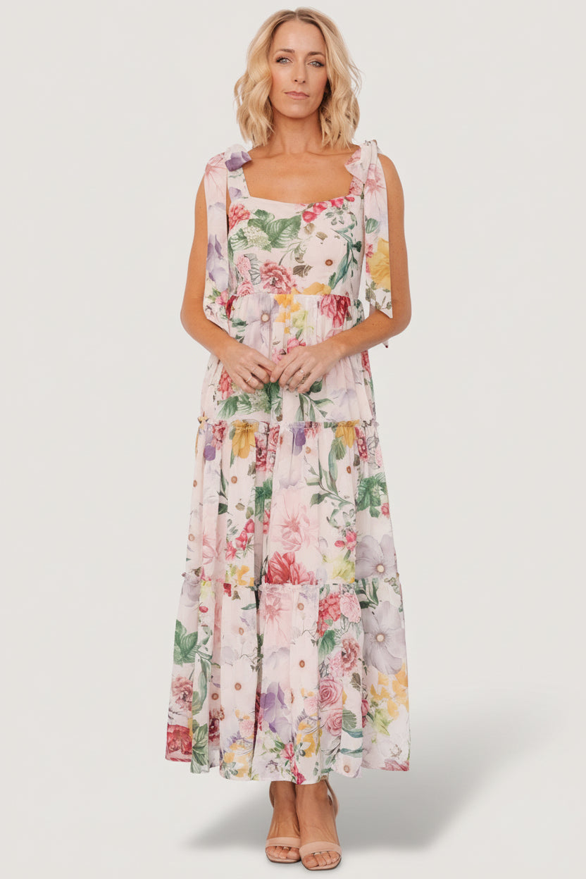 Anita Maxi Dress | Baltic Born Blush Multi Floral
