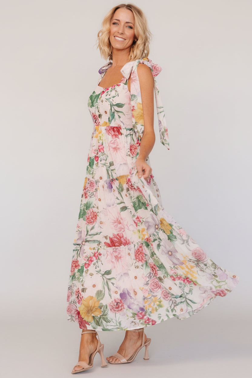 Anita Maxi Dress | Baltic Born Blush Multi Floral