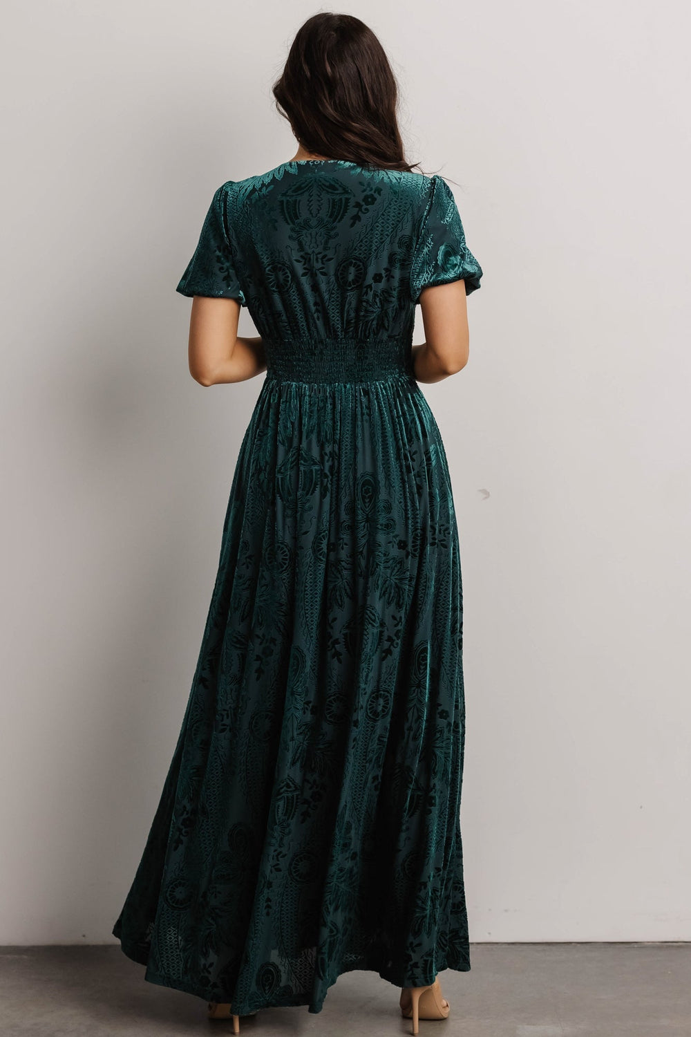 Leslie Velvet Maxi Dress | Baltic Born Emerald