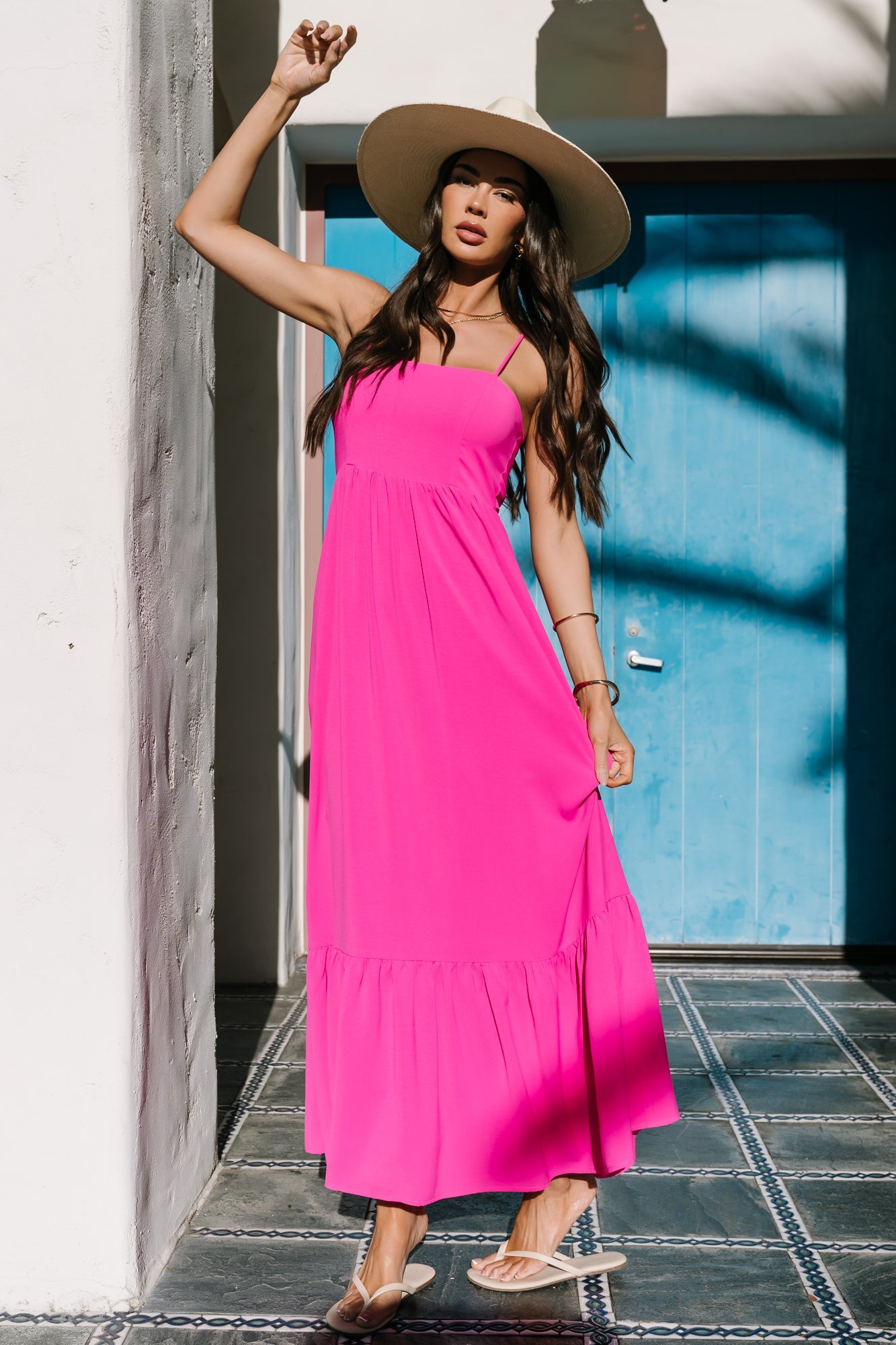 Regan Tank Maxi Dress | Baltic Born Fuchsia