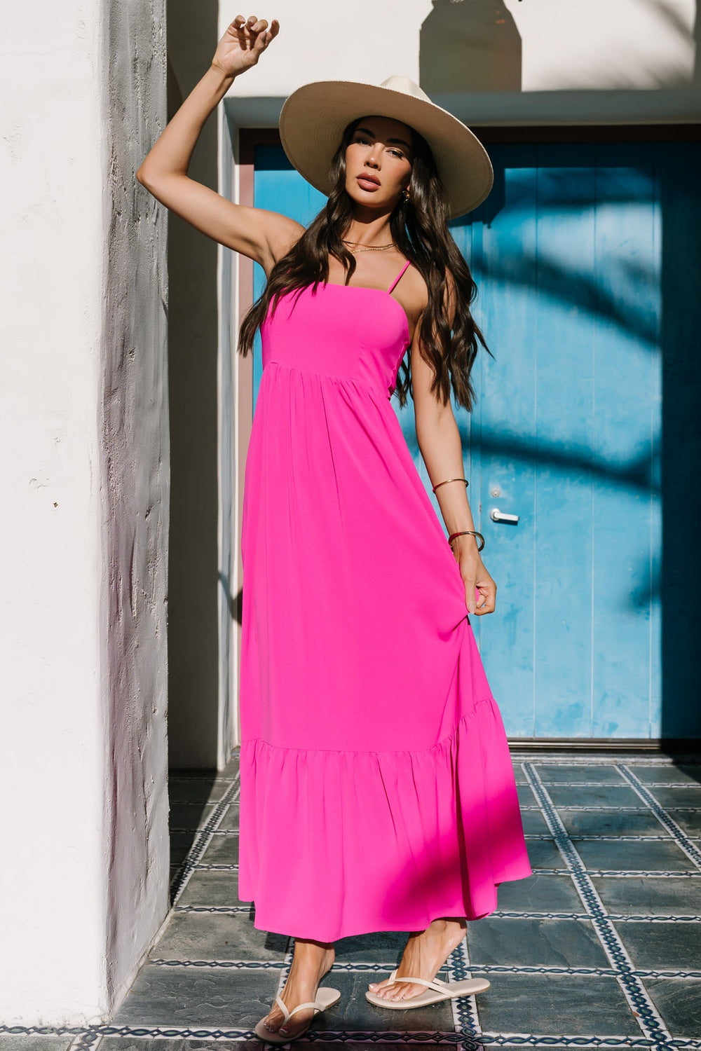 Regan Tank Maxi Dress | Baltic Born Fuchsia