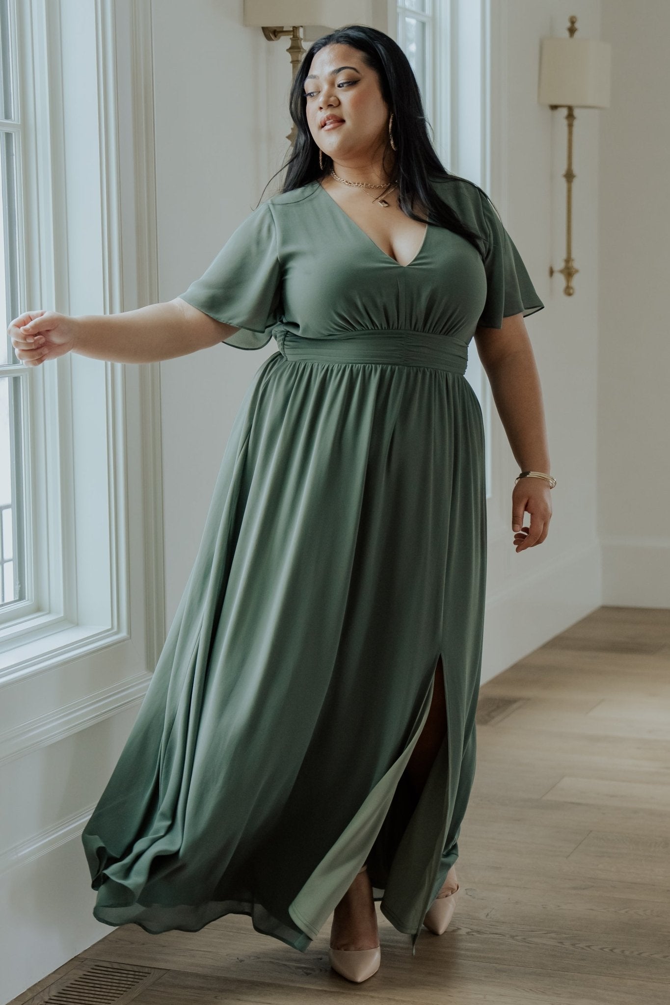 Ramona Maxi Dress | Baltic Born Dark Sage