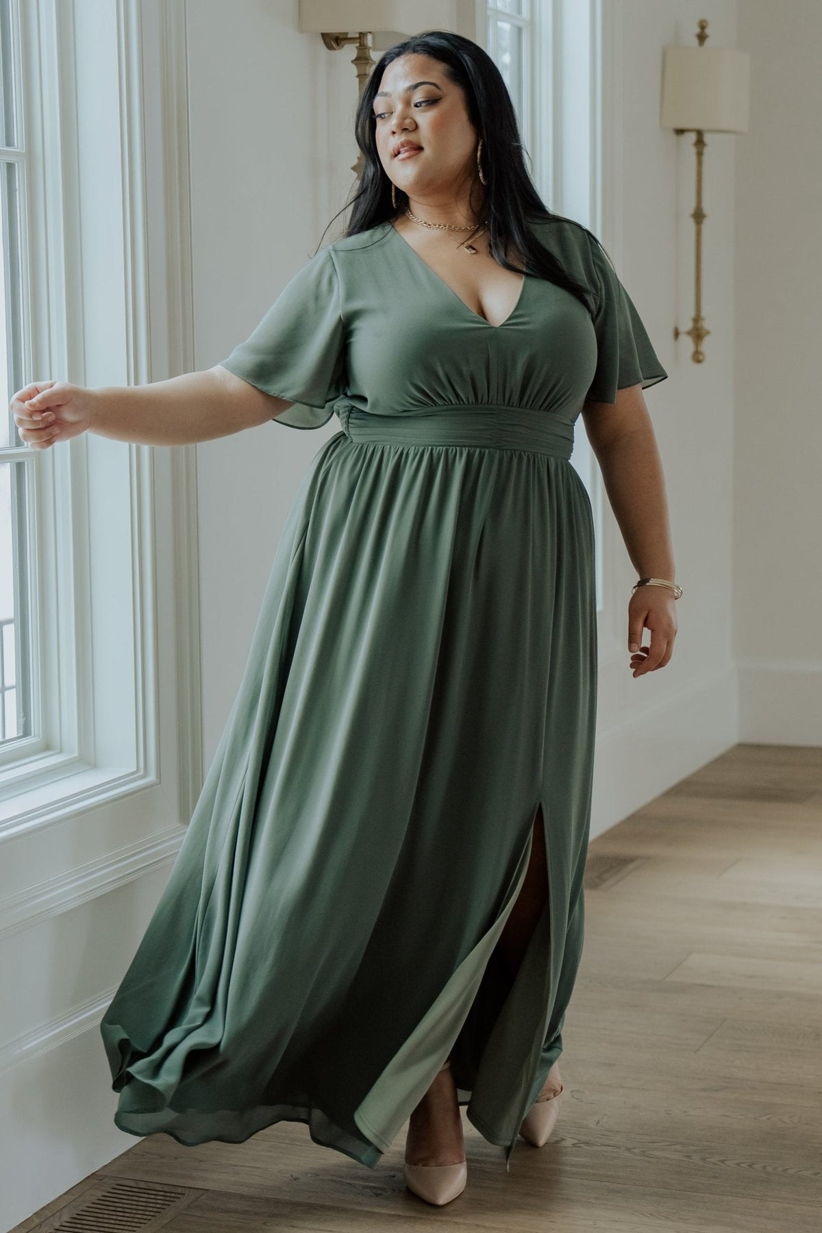 Ramona Maxi Dress | Baltic Born Dark Sage
