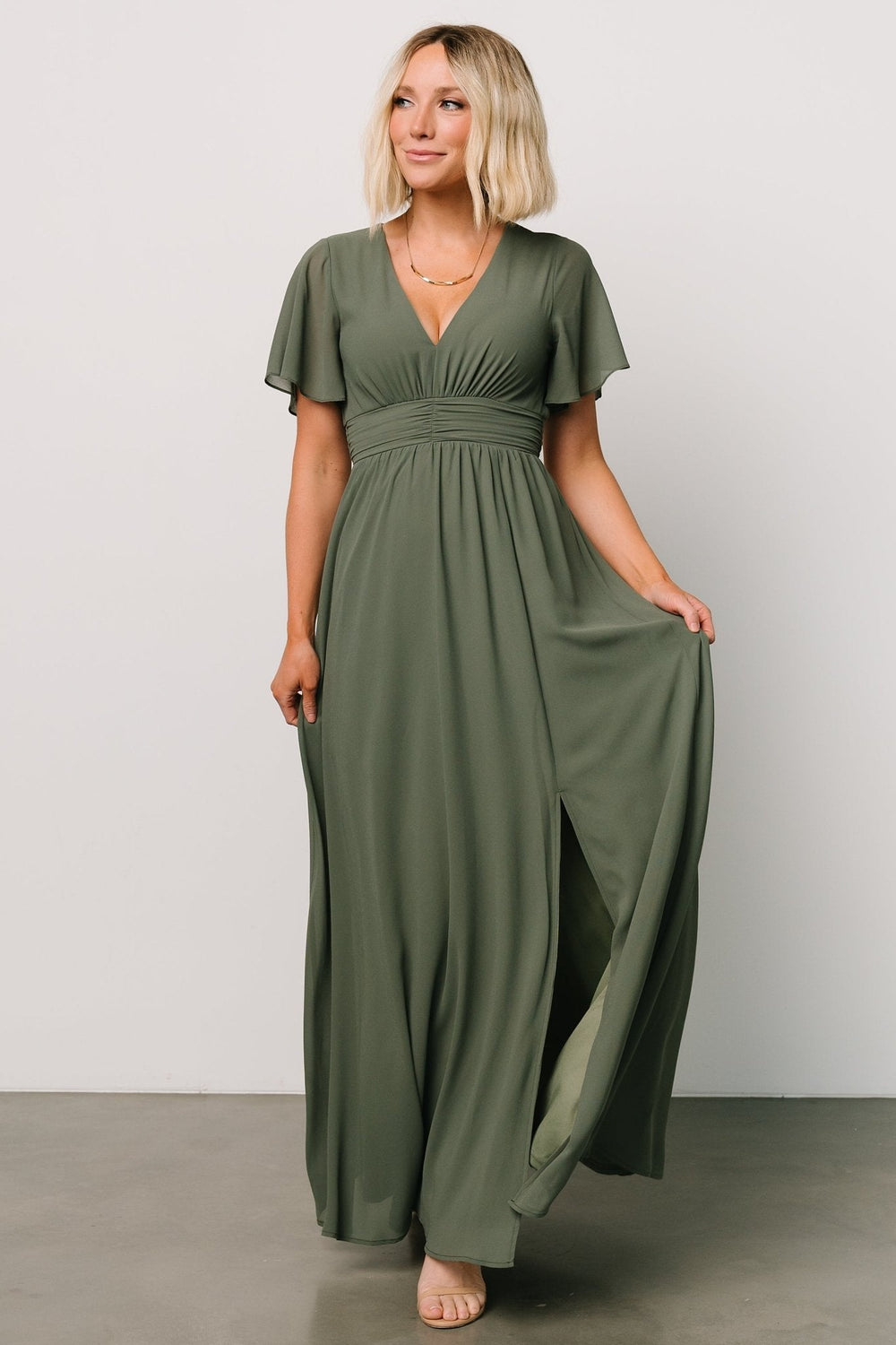 Ramona Maxi Dress | Baltic Born Dark Sage