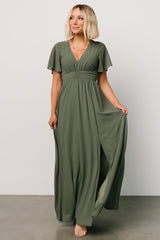Ramona Maxi Dress | Baltic Born Dark Sage