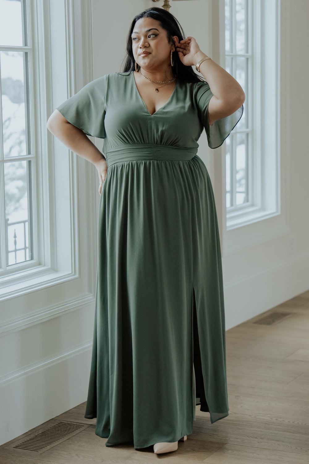 Ramona Maxi Dress | Baltic Born Dark Sage