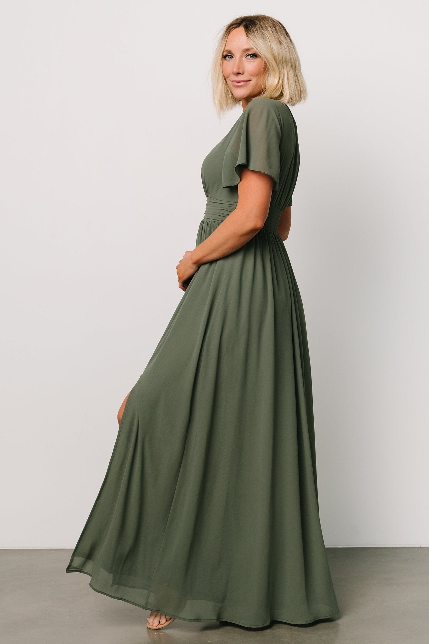 Ramona Maxi Dress | Baltic Born Dark Sage