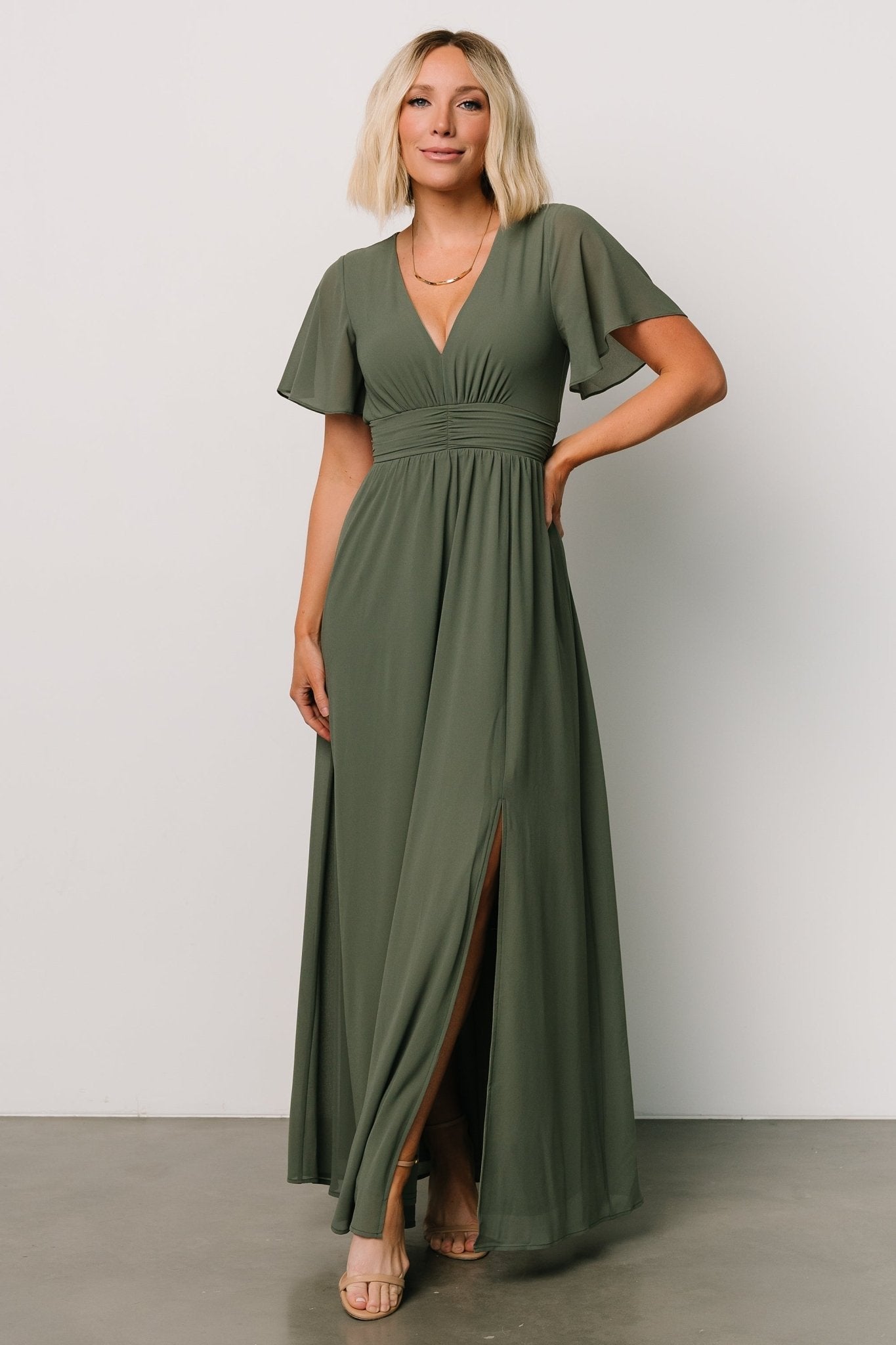 Ramona Maxi Dress | Baltic Born Dark Sage