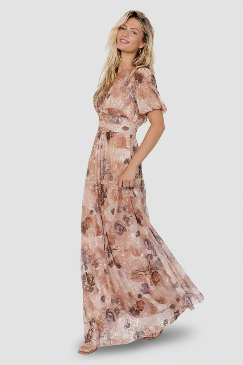 Ardley Maxi Dress | Baltic Born Taupe Floral