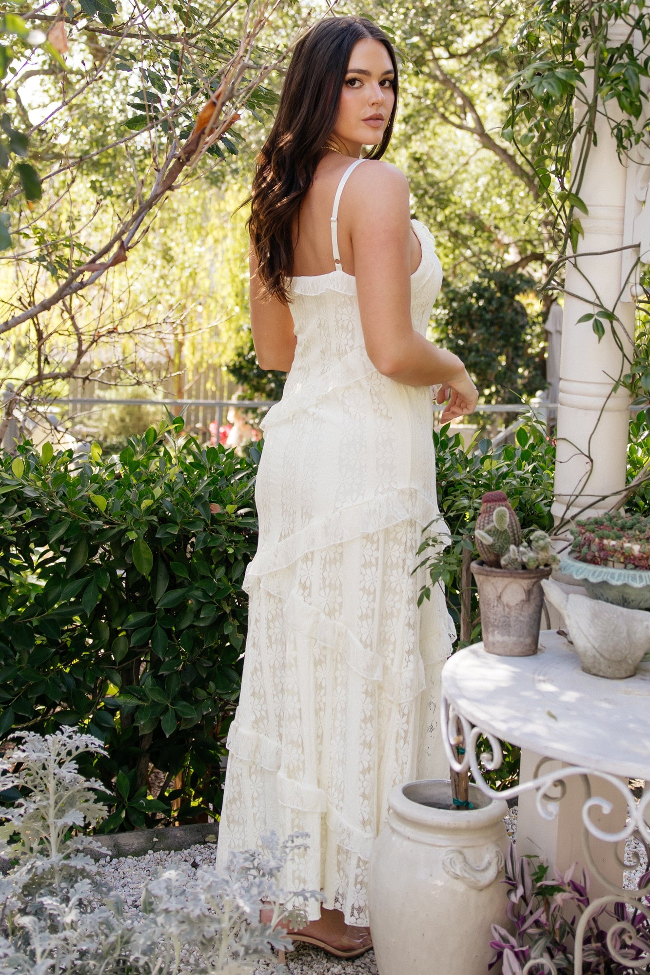 Annabelle Lace Maxi Dress | Baltic Born Cream