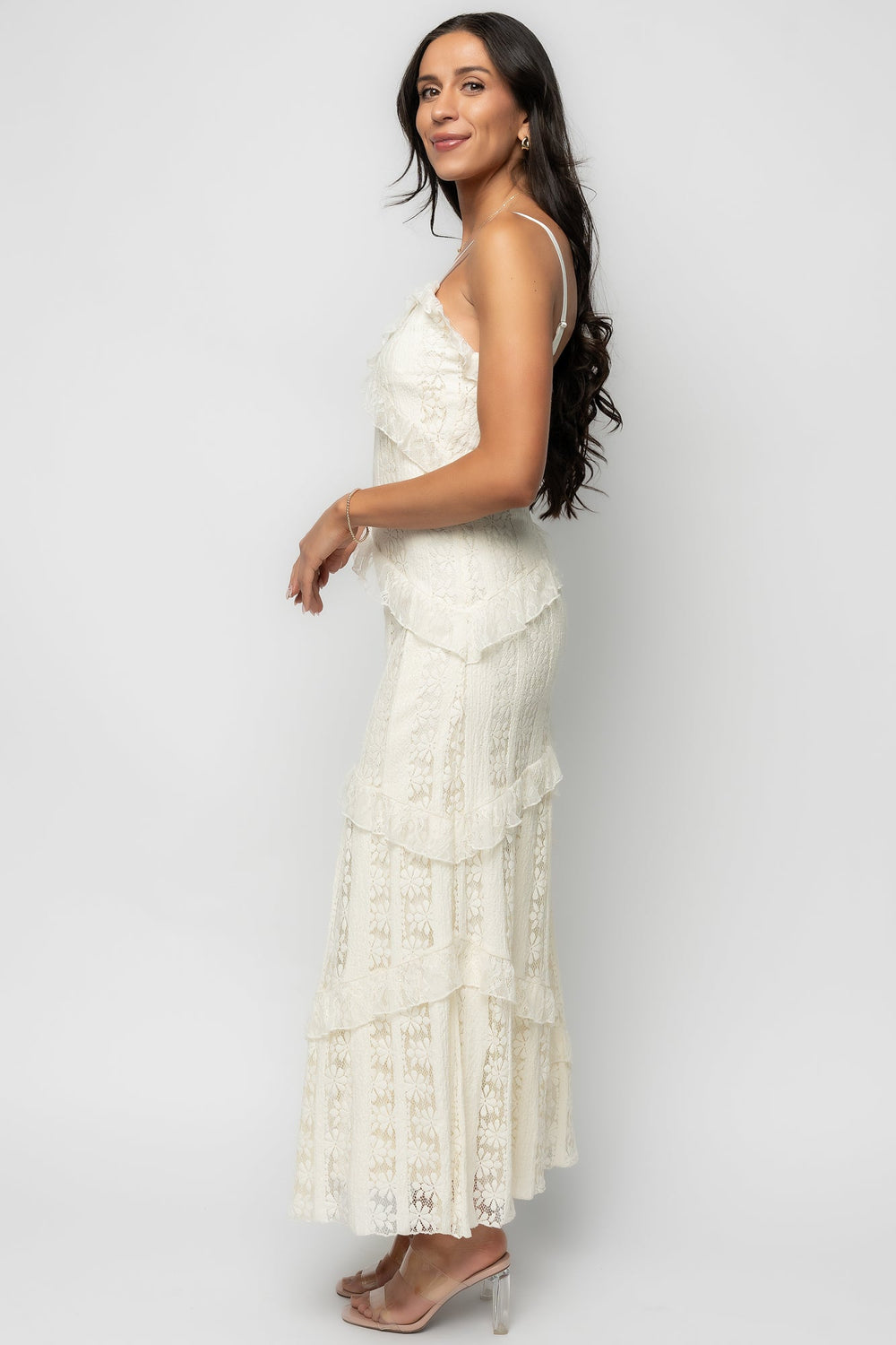 Annabelle Lace Maxi Dress | Baltic Born Cream