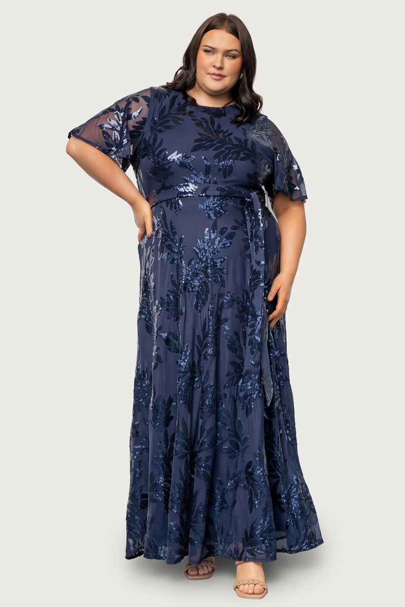Muse Sequin Maxi Dress | Baltic Born Navy