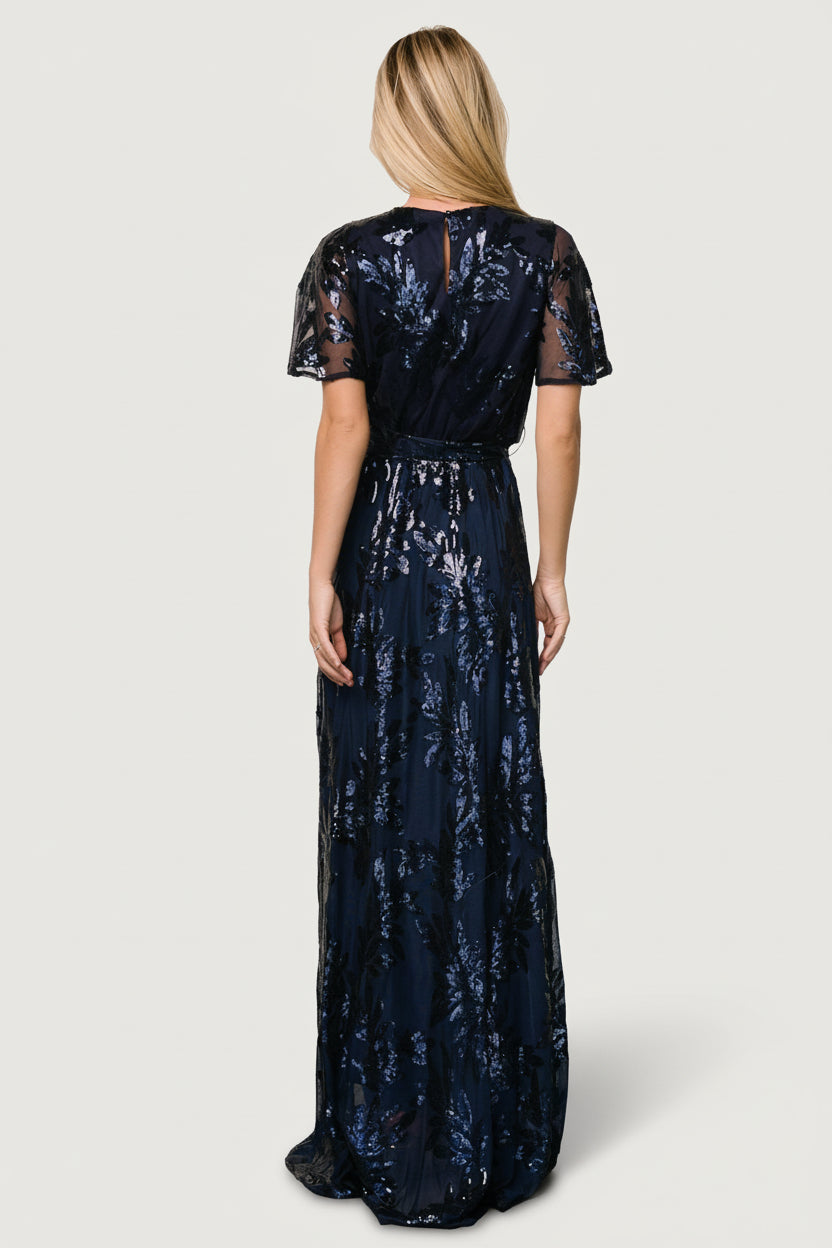 Muse Sequin Maxi Dress | Baltic Born Navy