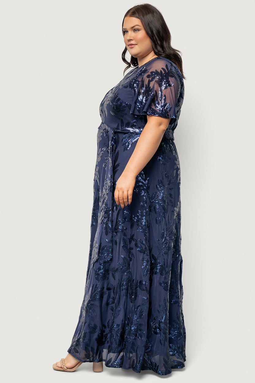 Muse Sequin Maxi Dress | Baltic Born Navy