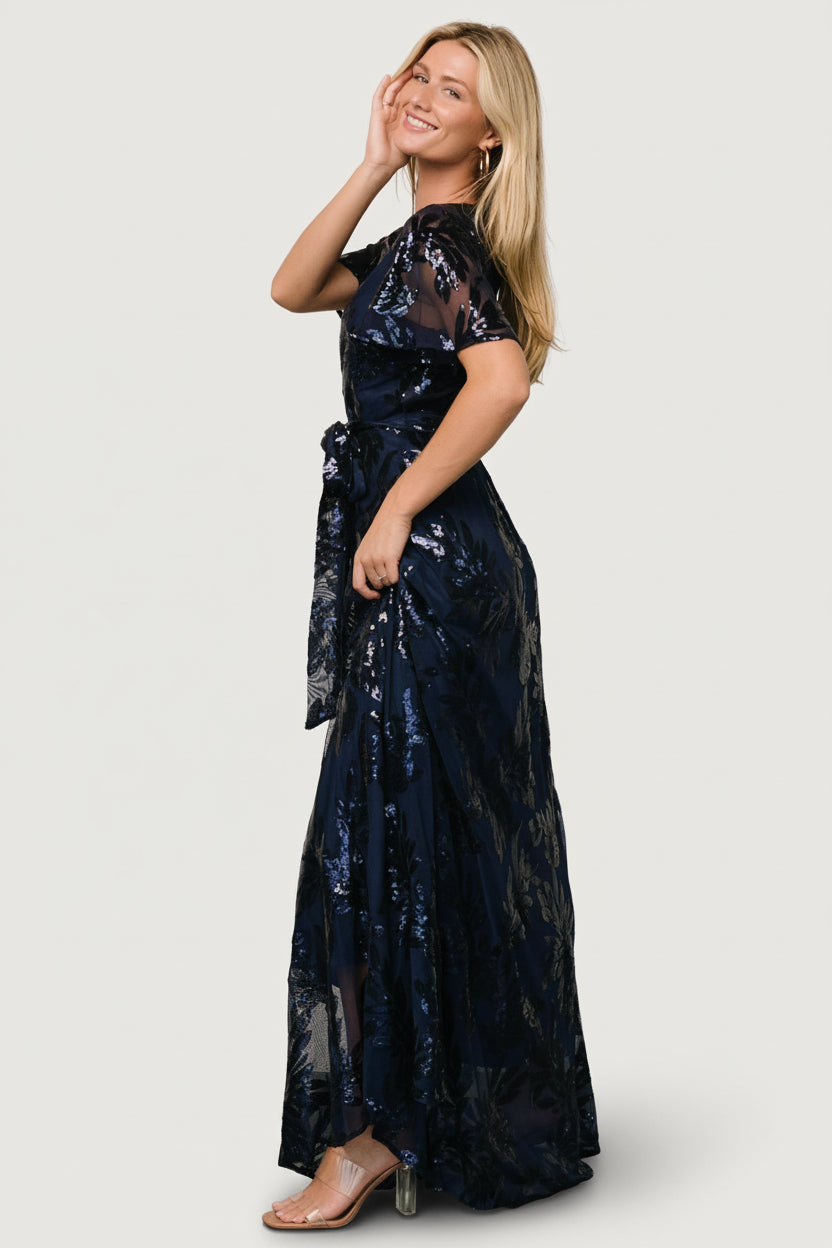 Muse Sequin Maxi Dress | Baltic Born Navy